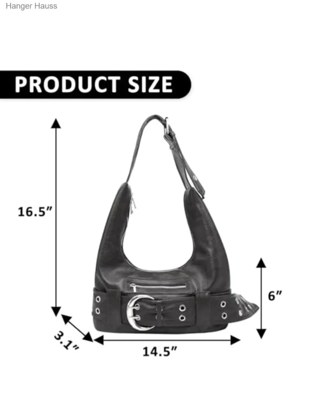 Vintage Faux Leather Hobo Shoulder Bag for Women, Large Capacity Tote with